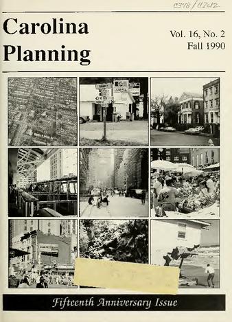 Carolina Planning Vol. 16.2: Fifteenth Anniversary Issue thumbnail