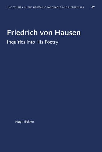 Friedrich von Hausen: Inquiries Into His Poetry thumbnail