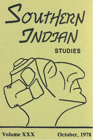 Southern Indian Studies, Volume 30 thumbnail