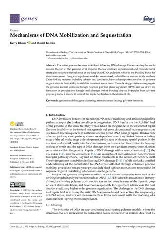 Mechanisms of DNA Mobilization and Sequestration thumbnail