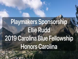 Ellie Rudd Carolina Blue Fellowship  thumbnail