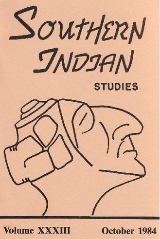 Southern Indian Studies, Volume 33 thumbnail
