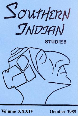 Southern Indian Studies, Volume 34 thumbnail