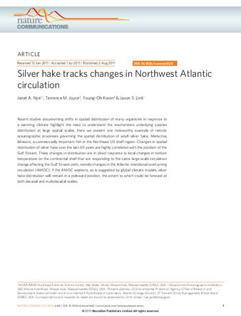 Silver hake tracks changes in Northwest Atlantic circulation thumbnail